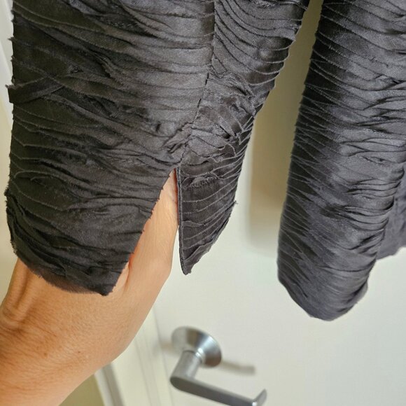 Eileen Fisher Ripple Bindu Silk Jacket M - Picture 4 of 8